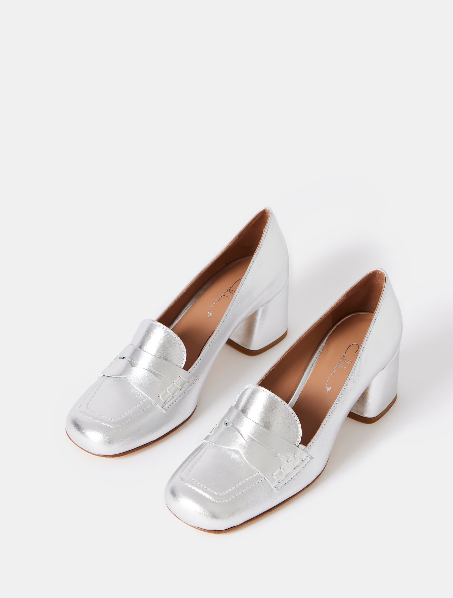 Colibri Farrah Heeled Loafers - Argento