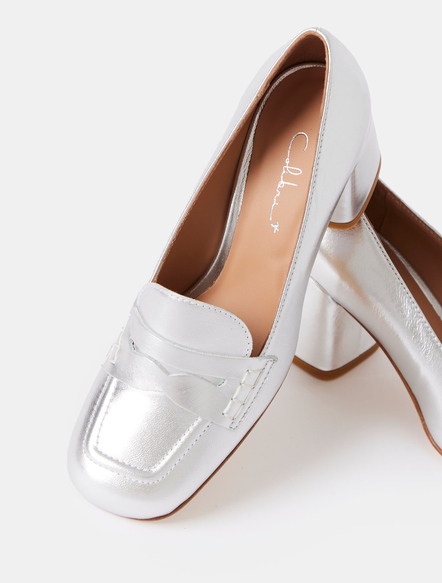 Colibri Farrah Heeled Loafers - Argento