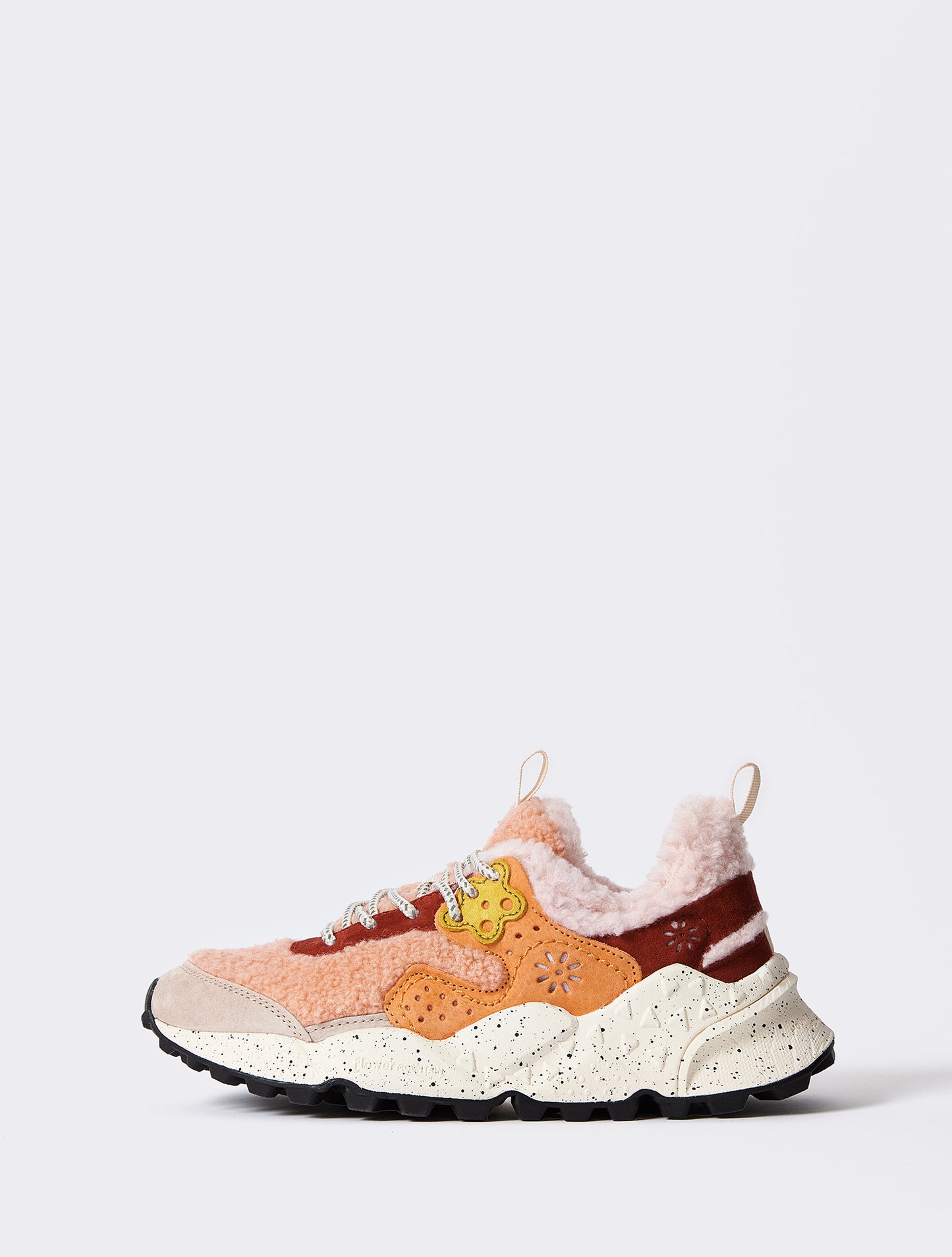 Flower Mountain Kotetsu Shearling And Suede Sneakers