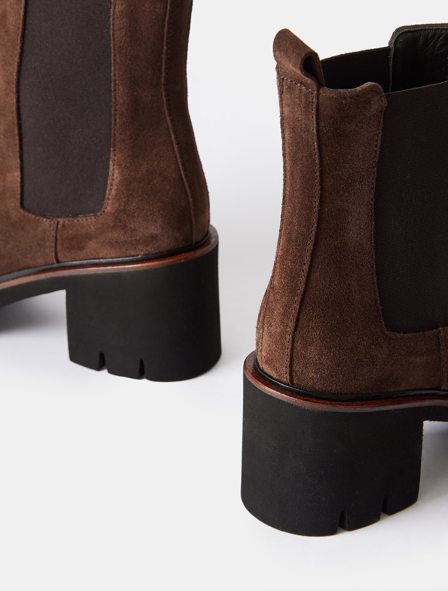 Colibri Miusa Heeled Chelsea Boots - Brown Suede