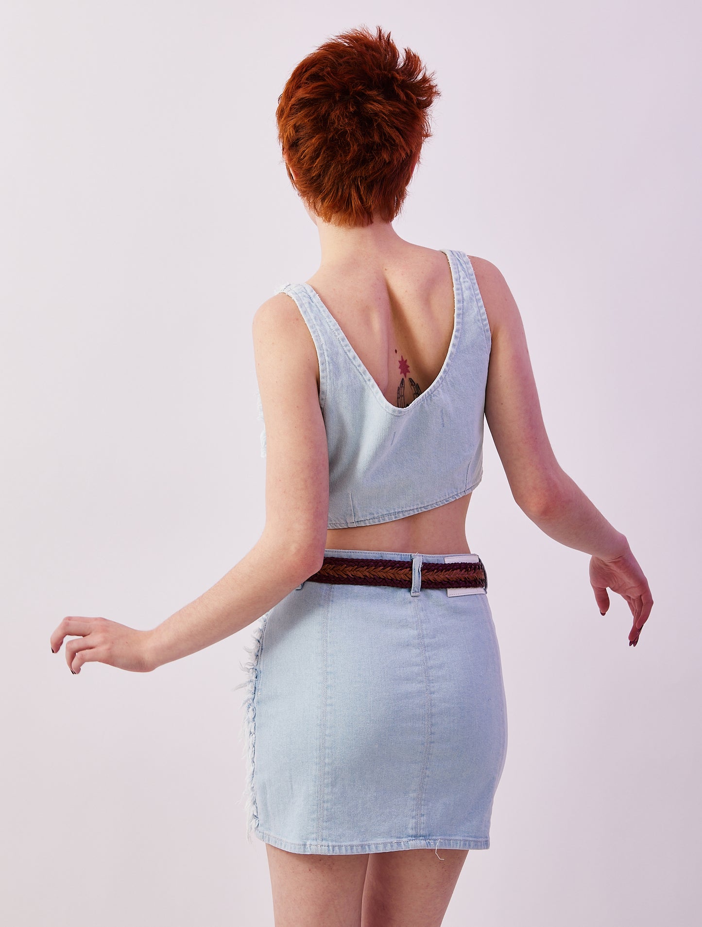 DL1961 - KSENIASCHNAIDER x DL1961 Tank Top Denim Fur