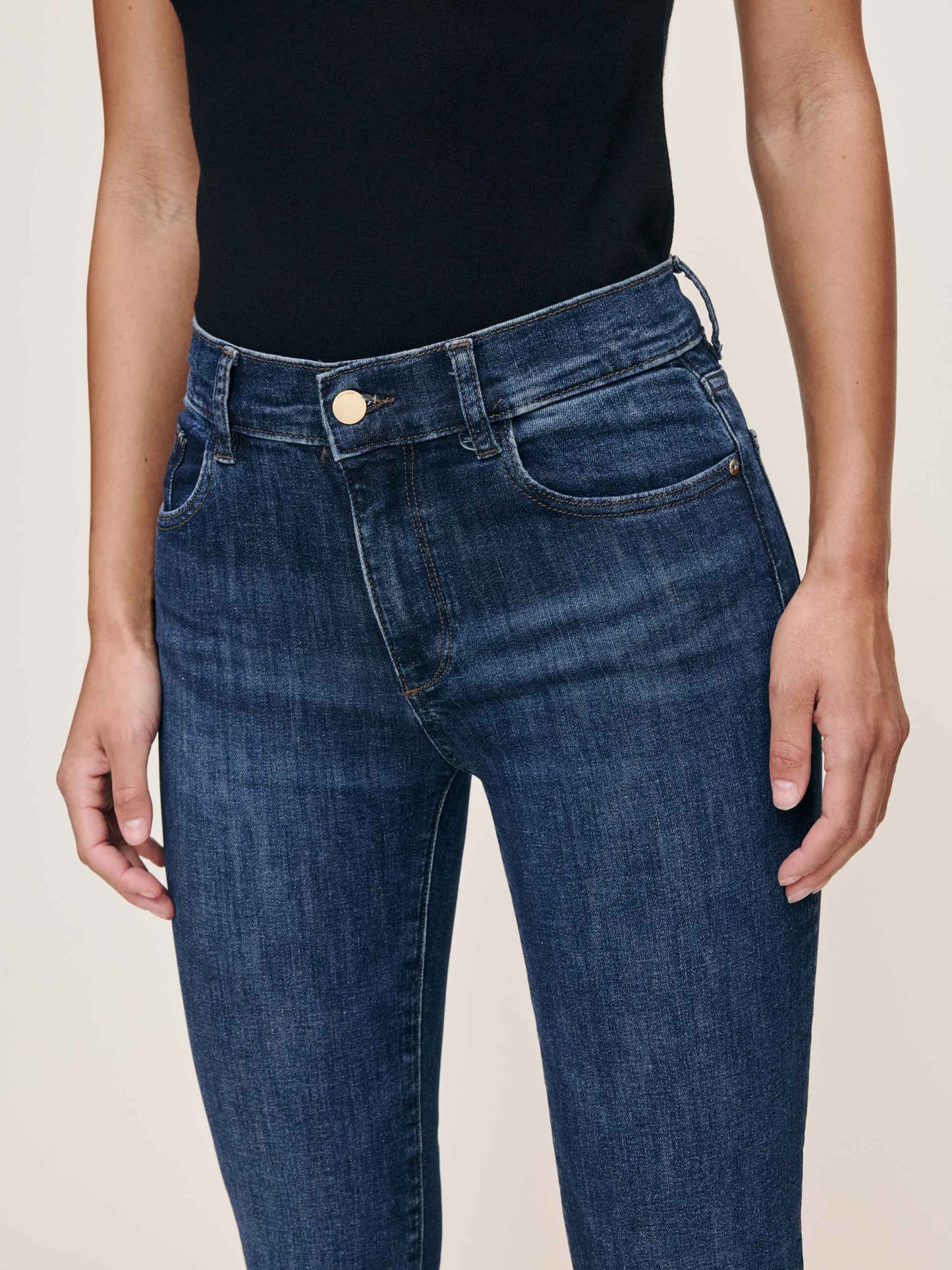 Dl1961 Mara Straight Mid Rise Instasculpt Ankle Jeans - India Ink