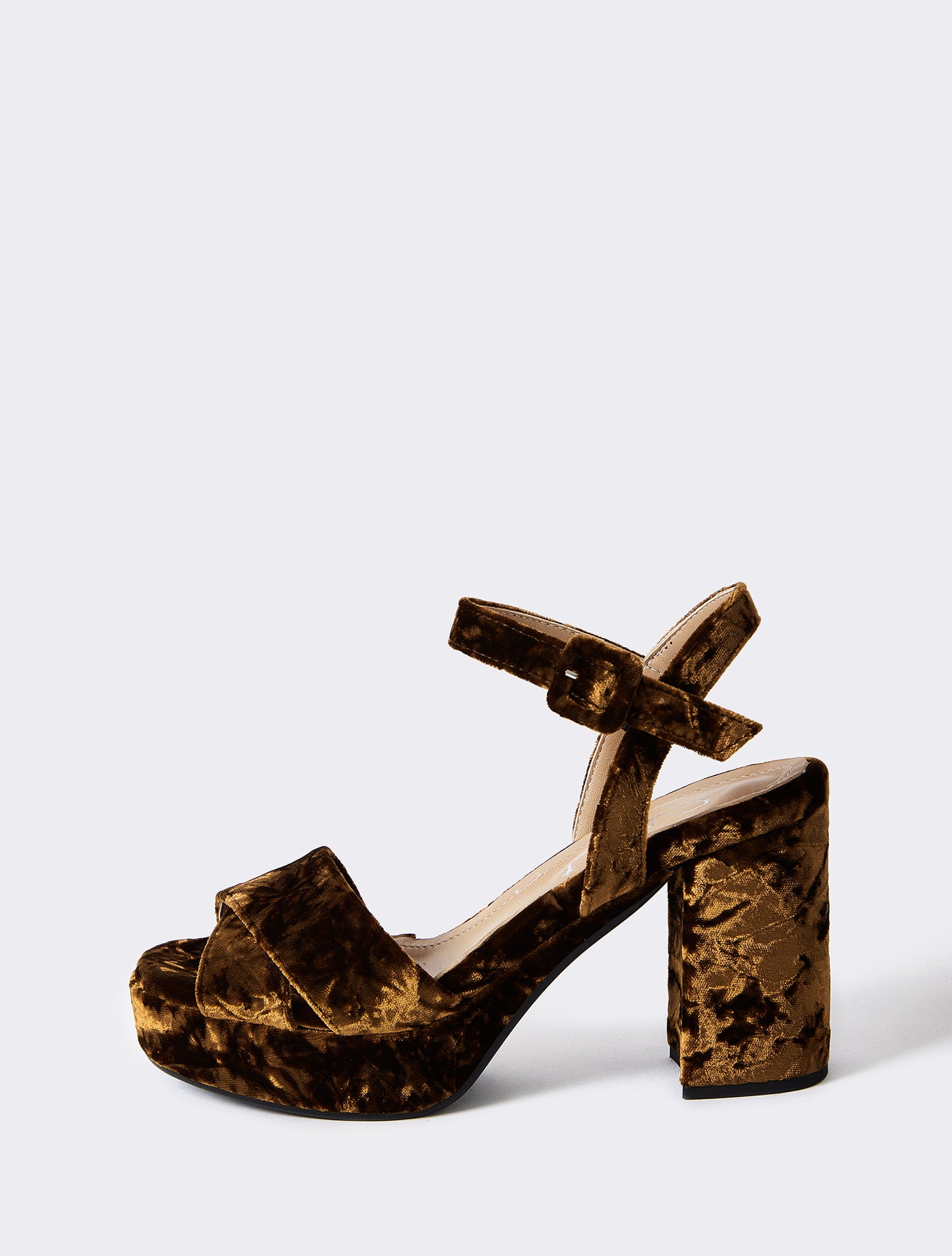 Colibri Tacco Plato Velluto Mastrop Sandals