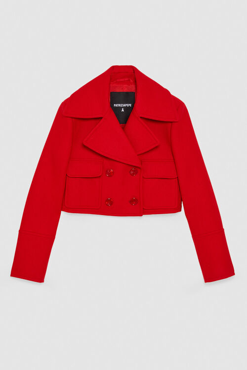 Patrizia Pepe Infrarouge Cropped Jacket