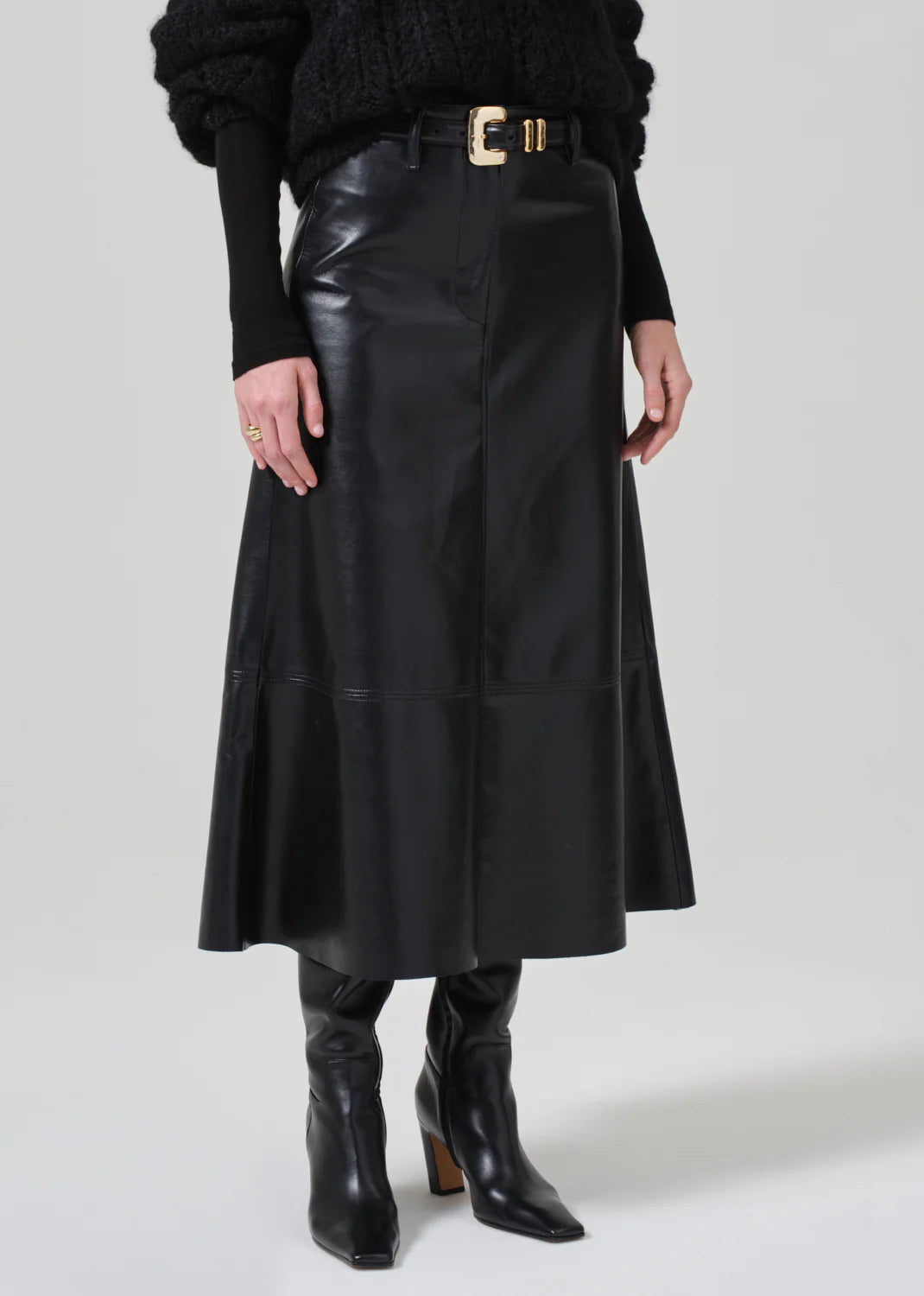 Citizens of Humanity Cassia Leather Skirt