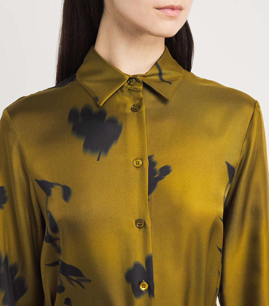 MM by Max Mara Jadi Silk Shirt Dress
