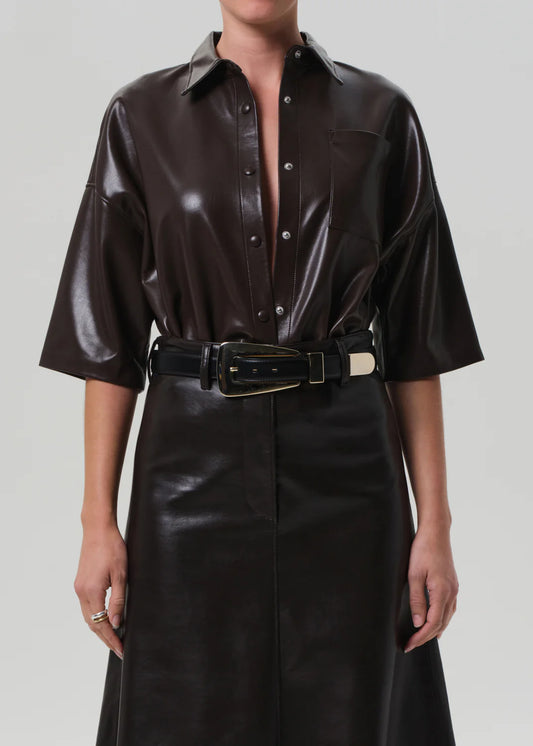 Citizens of Humanity Frances Cropped Cape Button Up