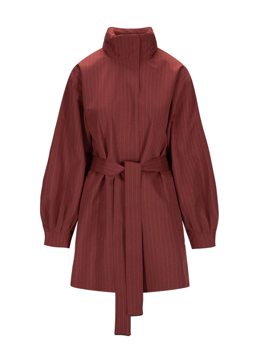 BRGN Rossby Coat - Russet Pinstripe