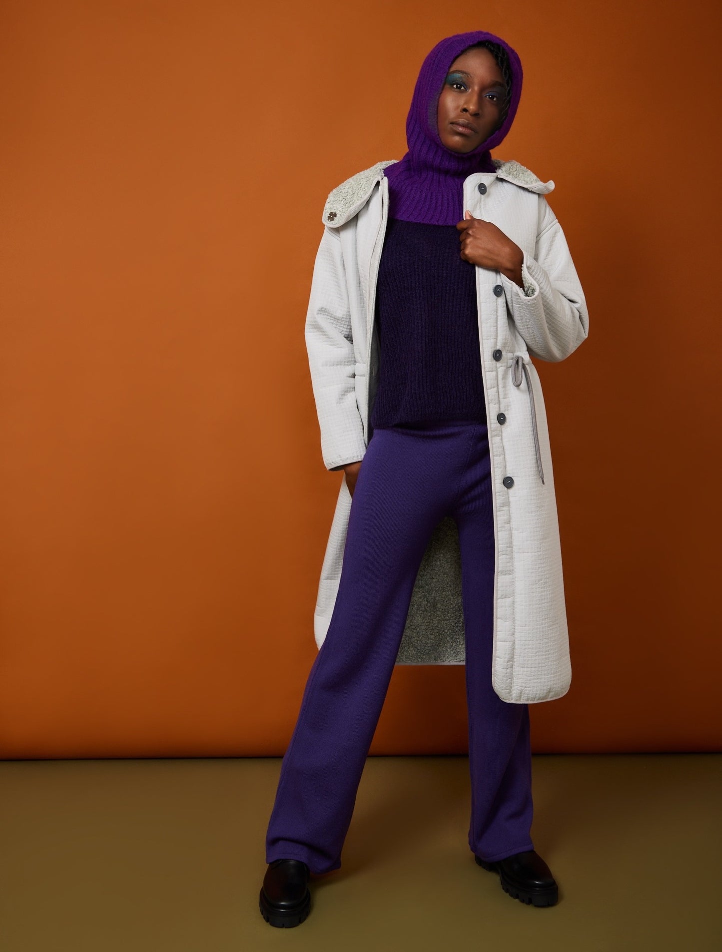 MM Max Mara Lalla Trousers Purple