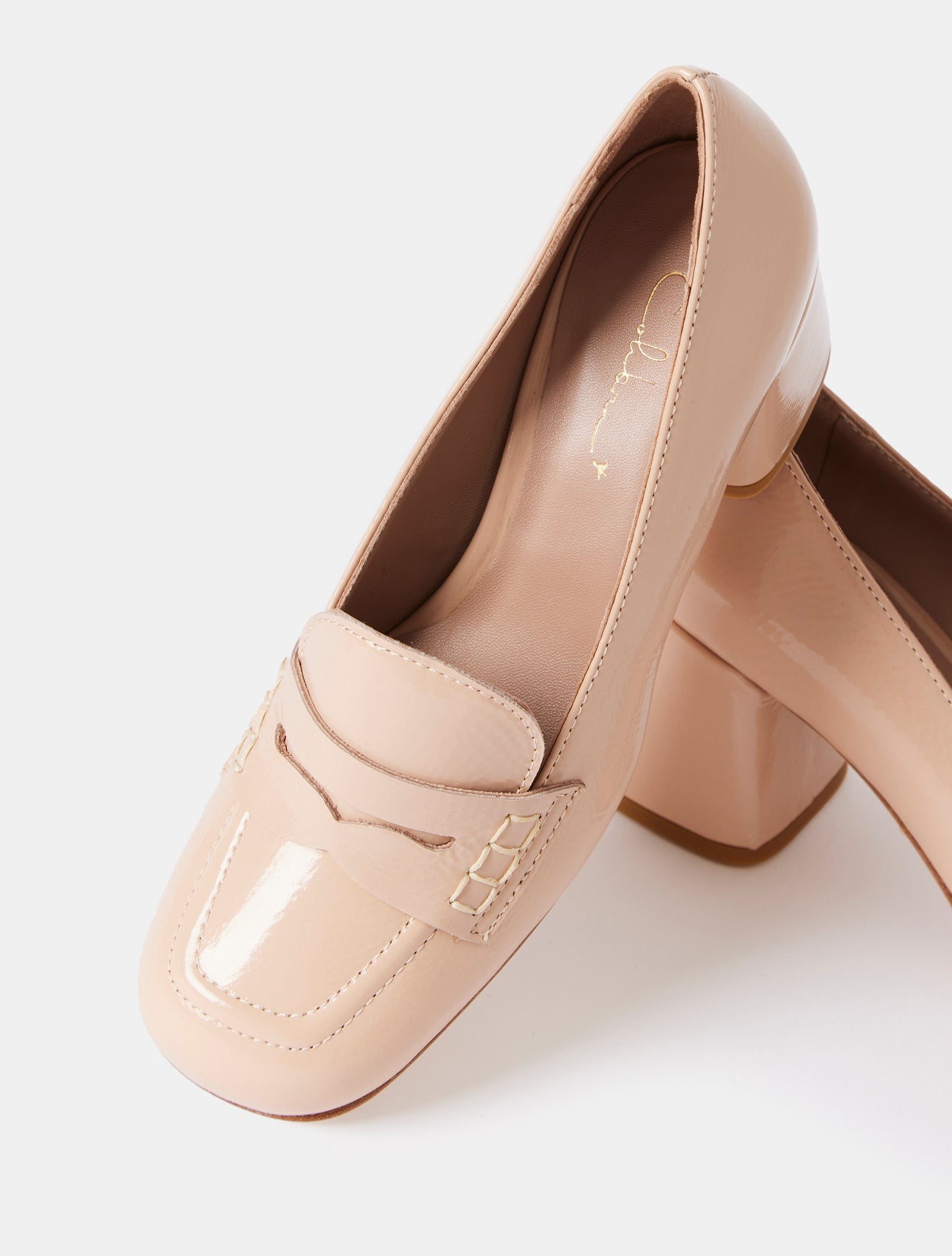 Colibri Farrah Heeled Loafers - Cipria