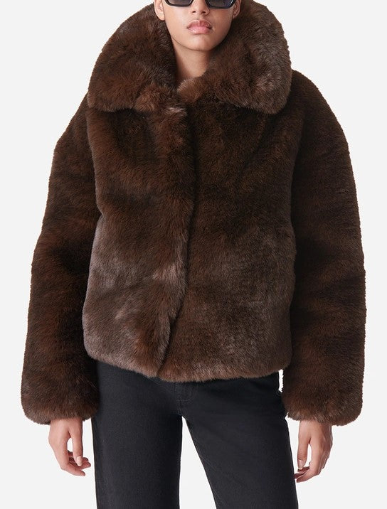 Vanessa Bruno Daniel Faux Fur Jacket