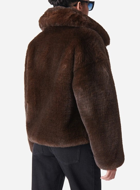 Vanessa Bruno Daniel Faux Fur Jacket