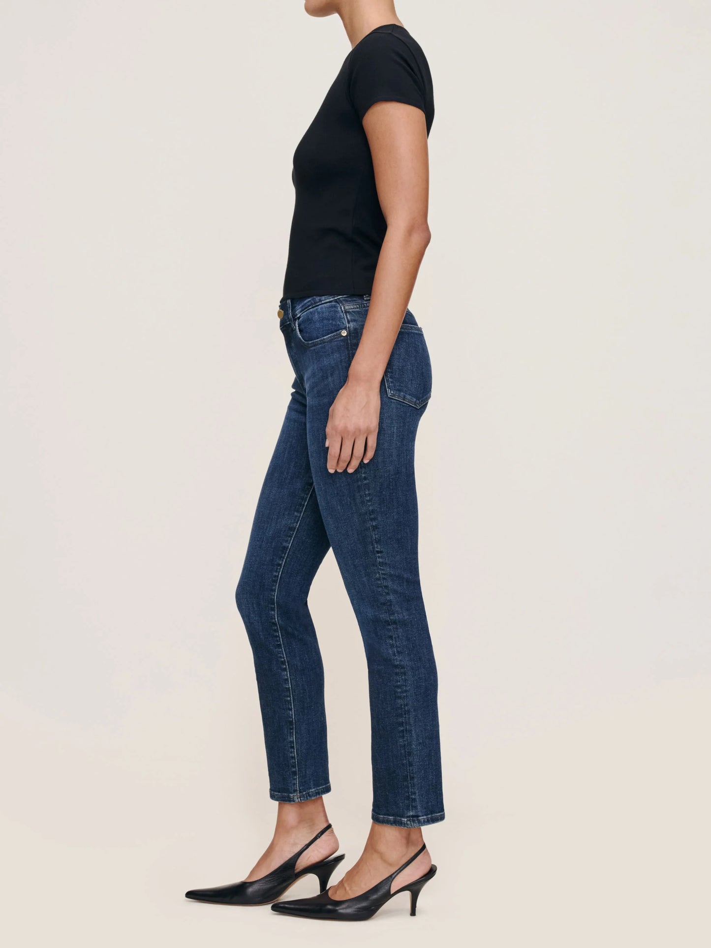 Dl1961 Mara Straight Mid Rise Instasculpt Ankle Jeans - India Ink