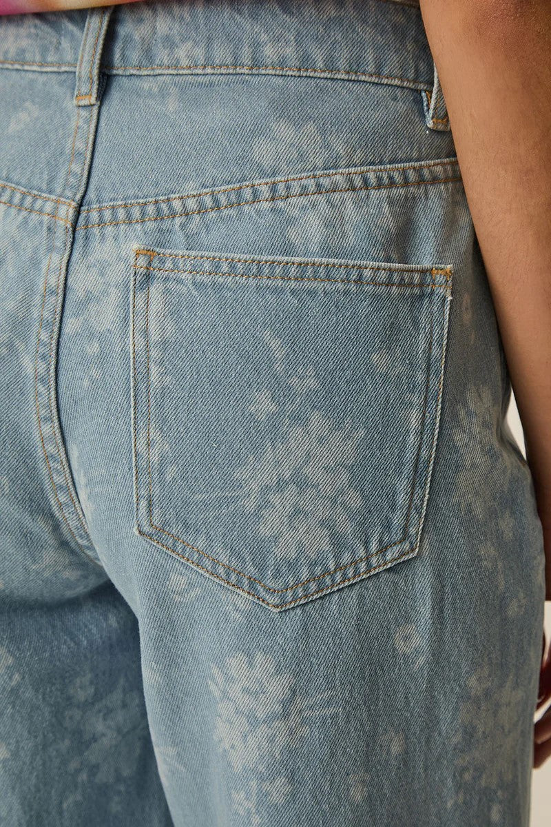 Des Petits Hauts Louela Jeans Bleach Floral