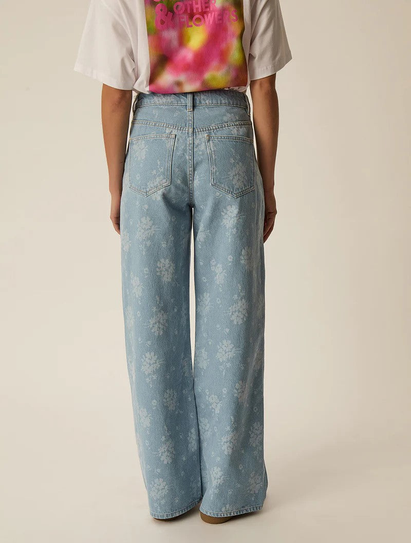 Des Petits Hauts Louela Jeans Bleach Floral