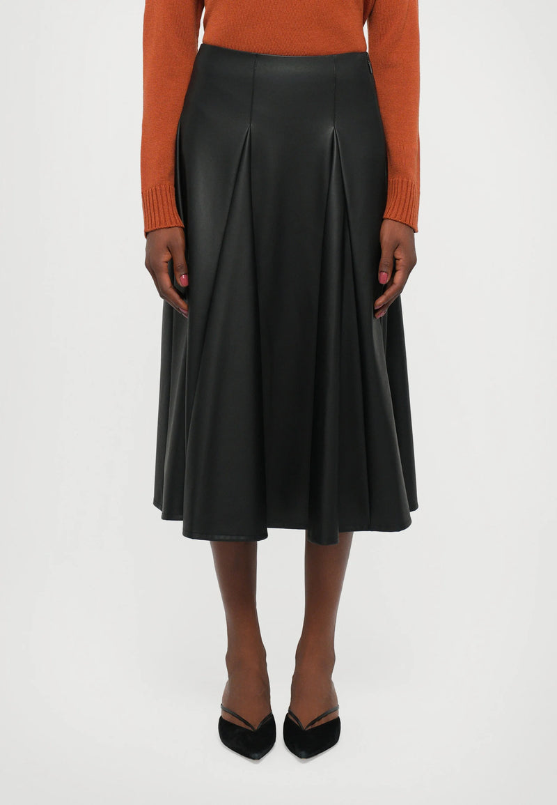 MM by Max Mara Nocera Faux Leather Skirt