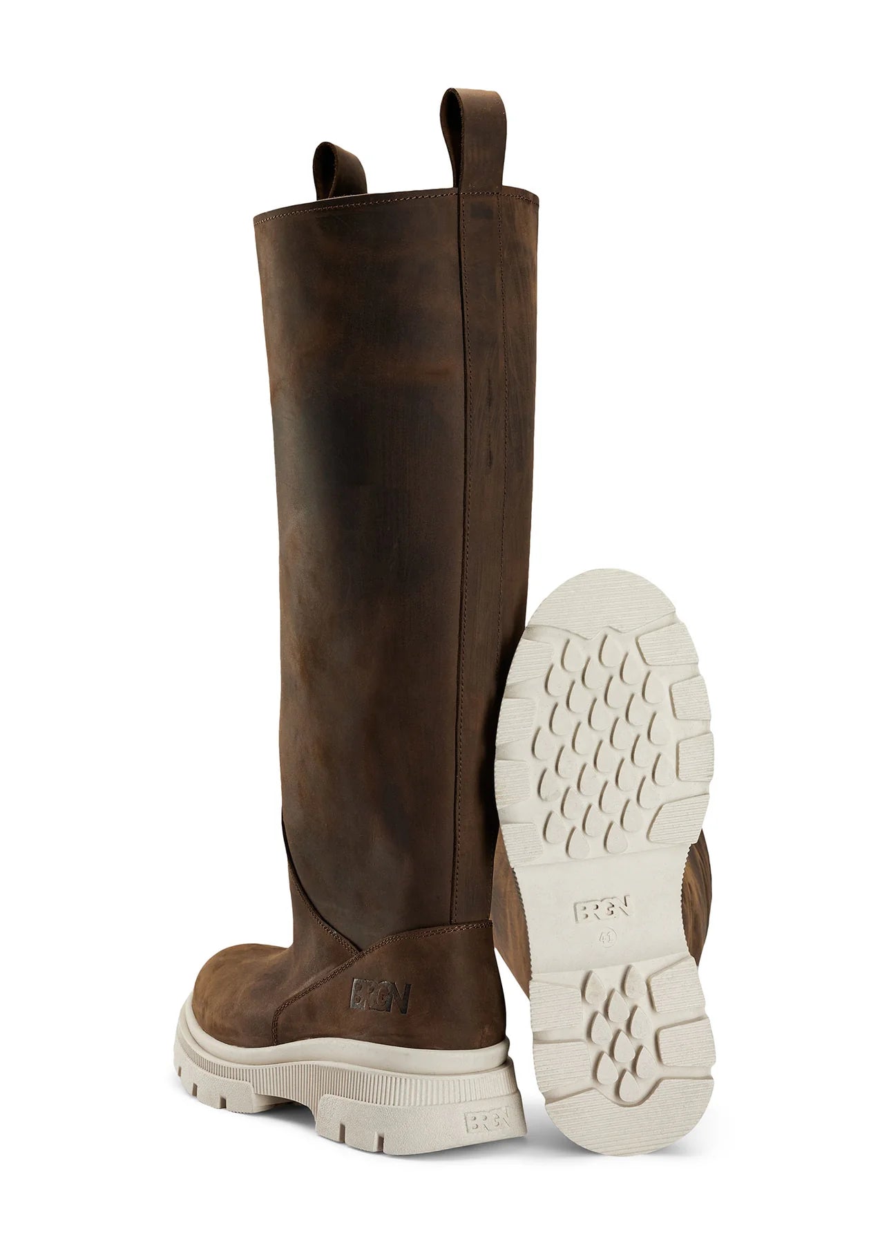 BRGN High Leather Boots