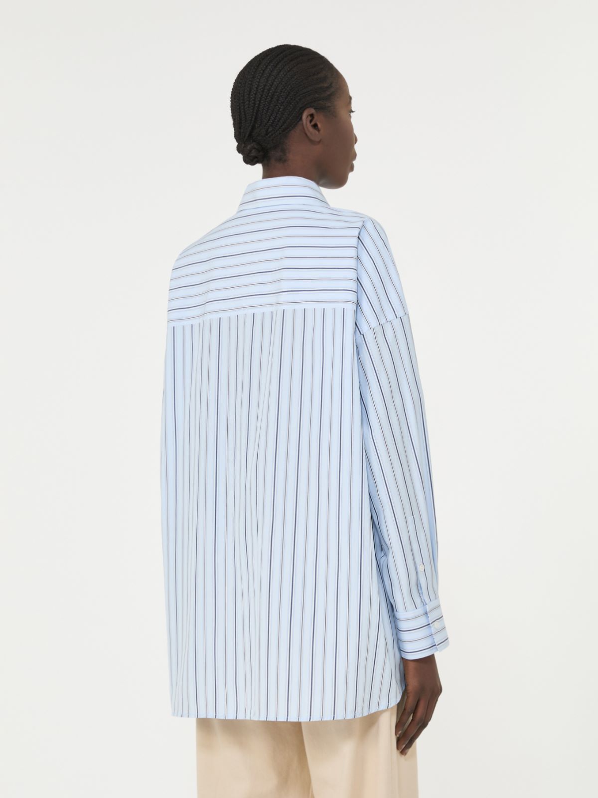 Max Mara Amour Blouse Light Blue Stripes