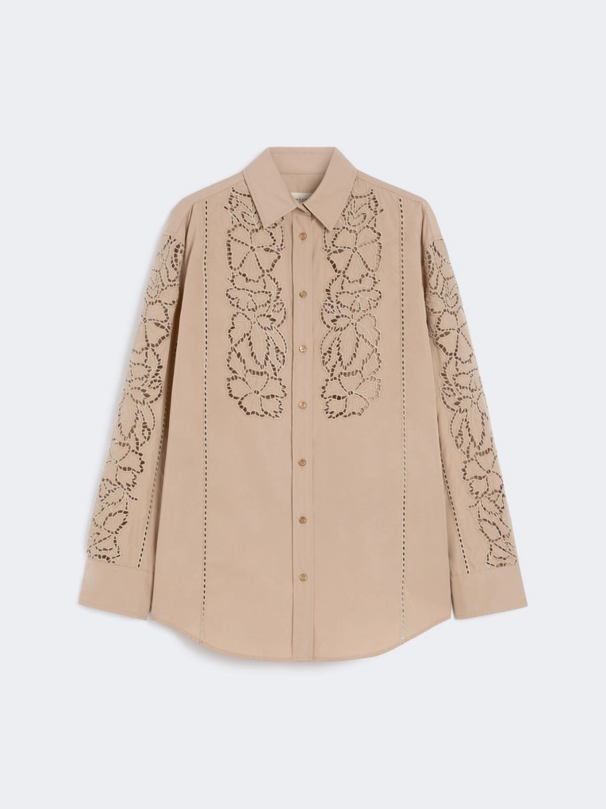 Max Mara Weekend Elmi Embroidered Poplin Shirt