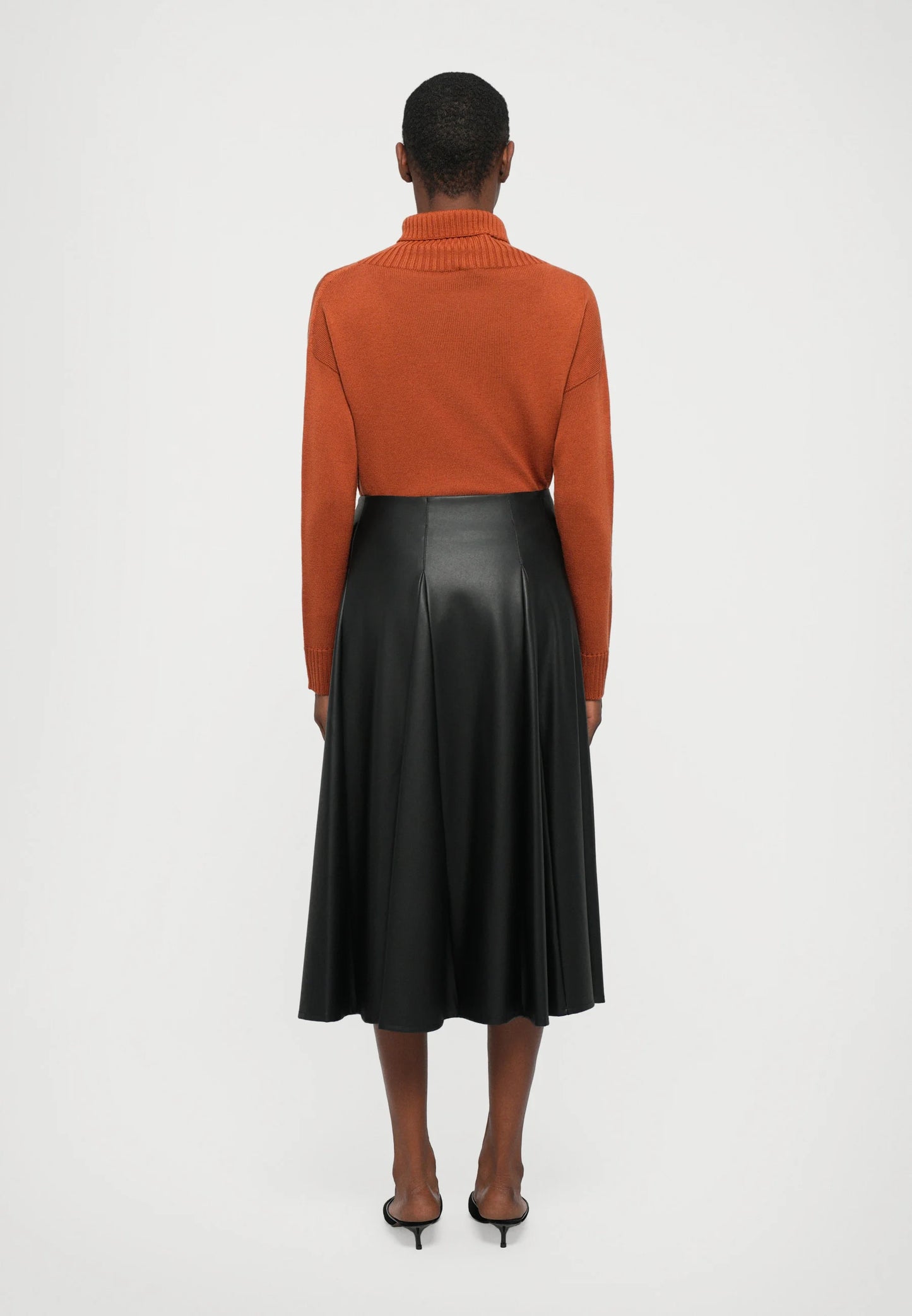 MM by Max Mara Nocera Faux Leather Skirt