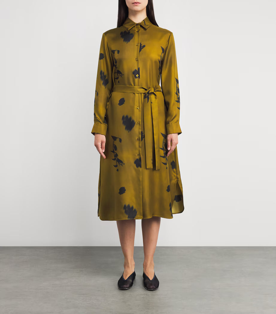 MM by Max Mara Jadi Silk Shirt Dress