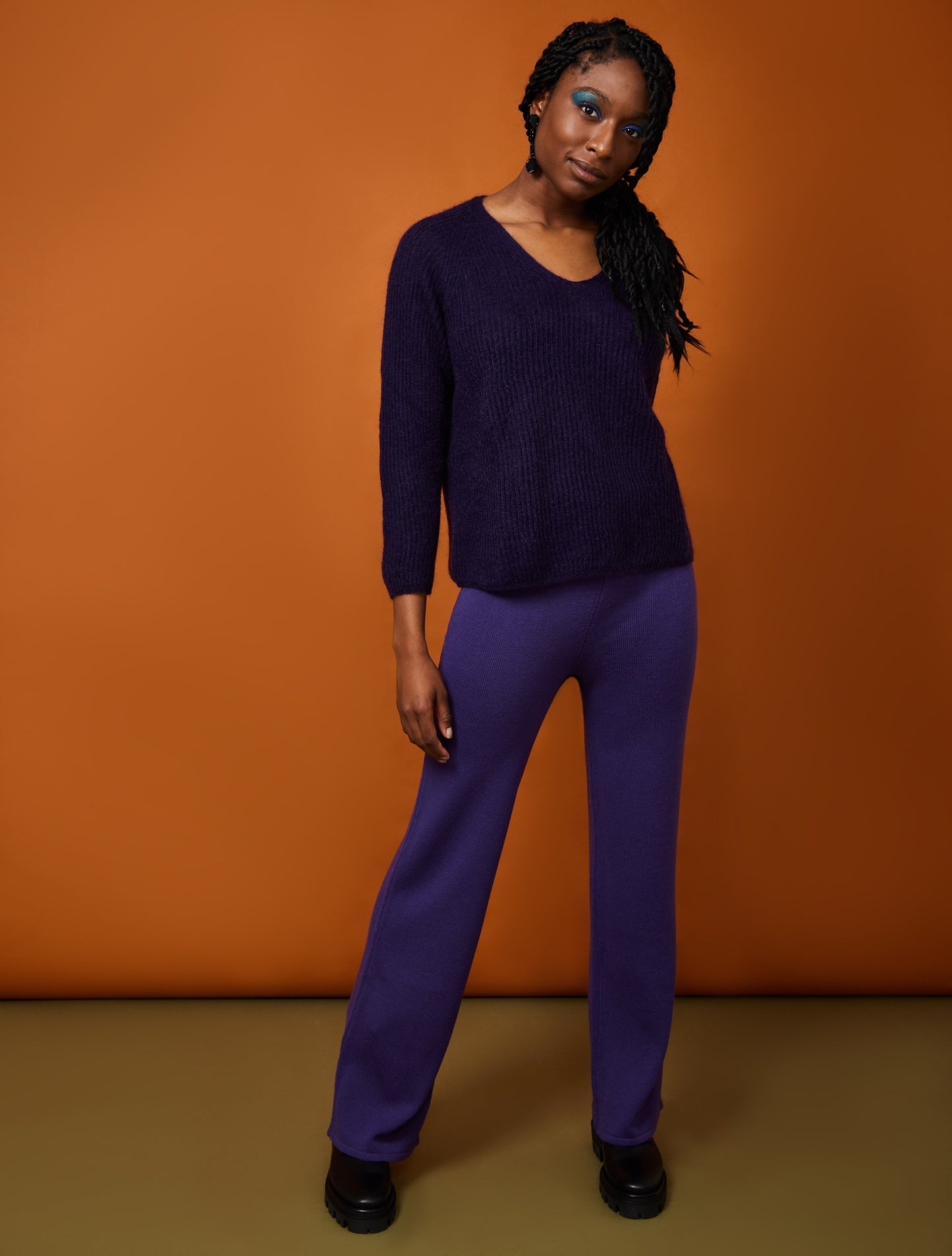 MM Max Mara Lalla Trousers Purple