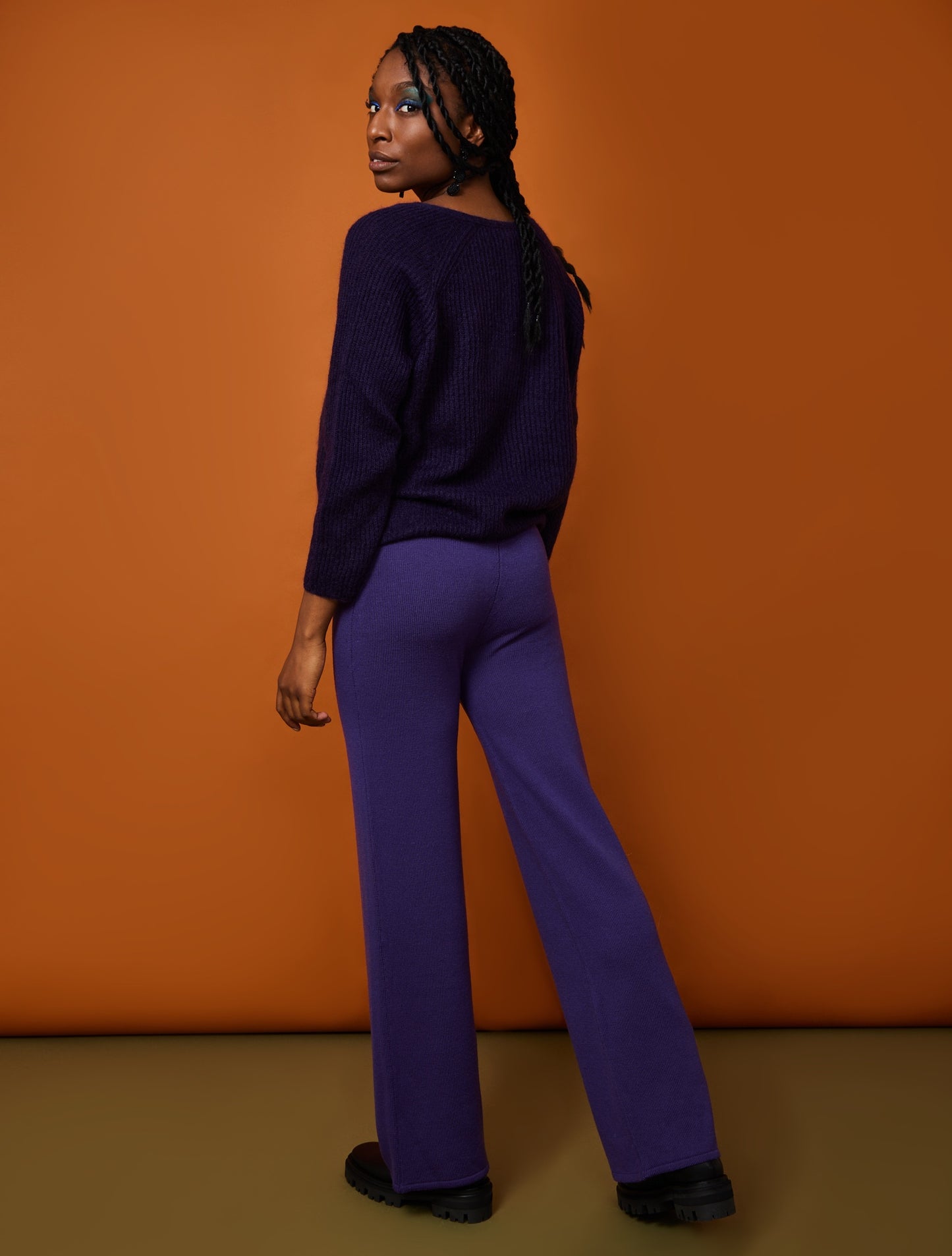 MM Max Mara Lalla Trousers Purple